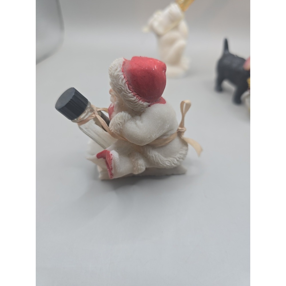 Miniature Perfume & Figurine De Marsay set of 3 Santa Claus, Scottie, Monkey - Picture 3 of 13
